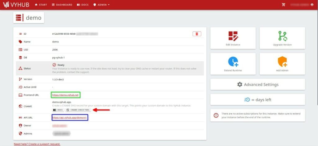 Set Your New Domain | VyHub Blog Inside Creative
